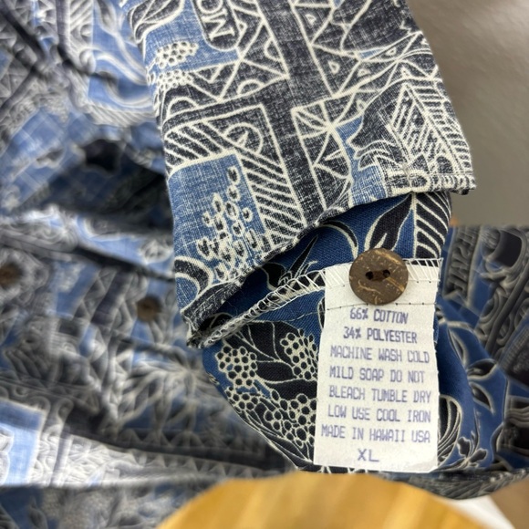 The Hawaiian Original 200th Anniversary coffee print short sleeved button up - Picture 5 of 8